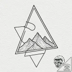 Tattoo sketch a solid blackwork triangle poin… – tattoo sketch (№1752948105_0, 19.07.2025 18:01) — tattoovalue.net