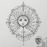 Tattoo design an abstract representation of t… – tattoo sketch (№1752948189_0, 19.07.2025 18:03) — tattoovalue.net