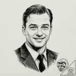 A graphic novel portrait of col. hans landa f… – tattoo sketch (№1752948866_0, 19.07.2025 18:14) — tattoovalue.net