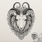 Tattoo design a capricorn goat-fish, its two… – tattoo sketch (№1752950215_0, 19.07.2025 18:36) — tattoovalue.net