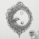 Tattoo sketch a subtle symbol (e.g., a semico… – tattoo sketch (№1752950891_0, 19.07.2025 18:48) — tattoovalue.net