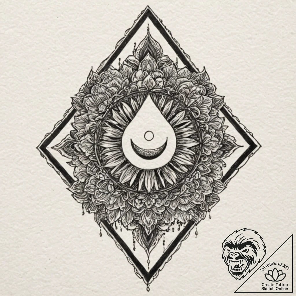 Tattoo sketch a subtle representation of inne... - tattoo sketch (№1752951061_0, 19.07.2025 18:51) — tattoovalue.net