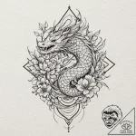 Tattoo sketch a geometric shape whose lines a… – tattoo sketch (№1752951653_0, 19.07.2025 19:00) — tattoovalue.net