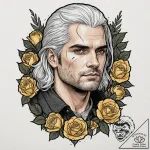 A neo-traditional portrait of henry cavill as… – tattoo sketch (№1752951739_0, 19.07.2025 19:02) — tattoovalue.net