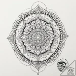 Ray, tattoo flash sheet design, geometric tat… – tattoo sketch (№1752952667_0, 19.07.2025 19:17) — tattoovalue.net