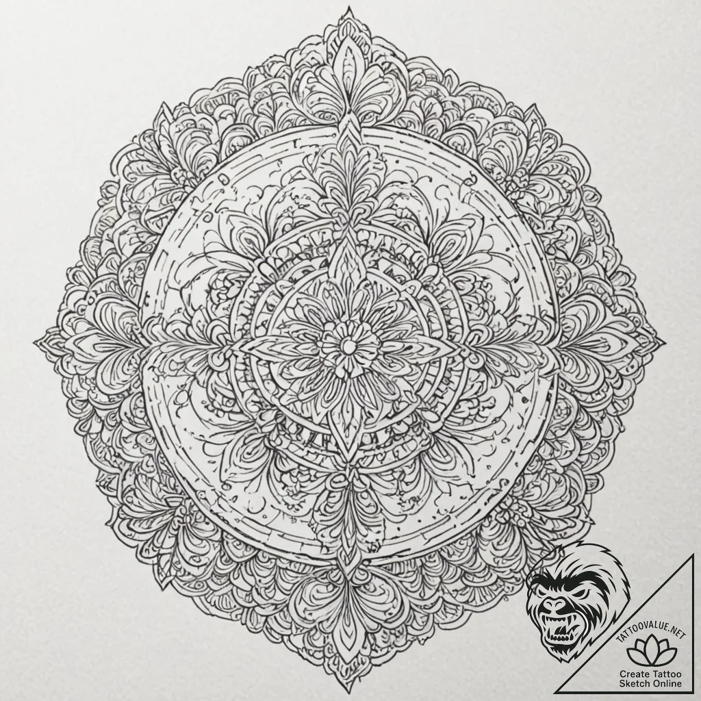 Tattoo design a delicate light breaking throu... - tattoo sketch (№1752953426_0, 19.07.2025 19:30) — tattoovalue.net