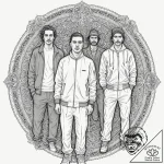 A graphic novel portrait of the main characte… – tattoo sketch (№1752953511_0, 19.07.2025 19:31) — tattoovalue.net
