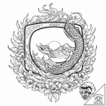 Tattoo sketch a ‘press start’ message on a re… – tattoo sketch (№1752954777_0, 19.07.2025 19:52) — tattoovalue.net