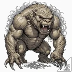 43. a sketch of a rancor, monstrous and power… – tattoo sketch (№1752955203_0, 19.07.2025 20:00) — tattoovalue.net