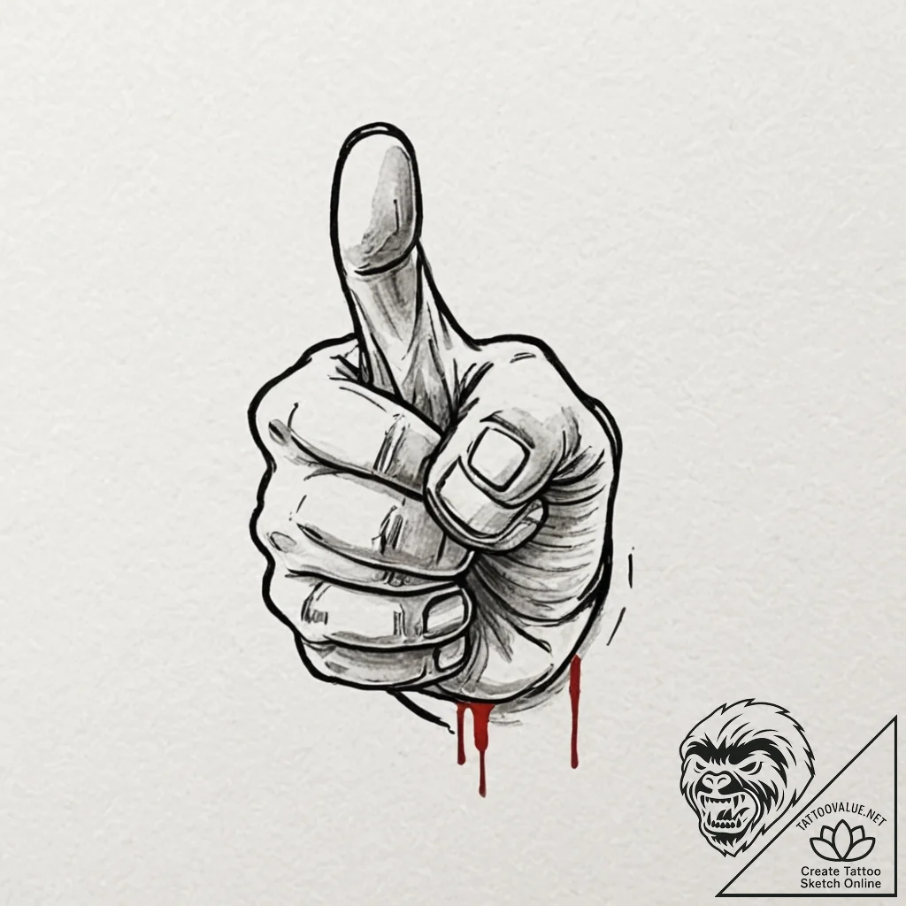 A minimalist tattoo of the "agent cooper's th... - tattoo sketch (№1752956473_0, 19.07.2025 20:21) — tattoovalue.net