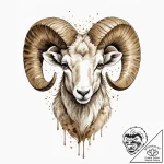 Tattoo sketch an aries ram’s head with subtle… – tattoo sketch (№1752957574_0, 19.07.2025 20:39) — tattoovalue.net