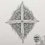 Tattoo sketch an abstract depiction of contro… – tattoo sketch (№1752958415_0, 19.07.2025 20:53) — tattoovalue.net