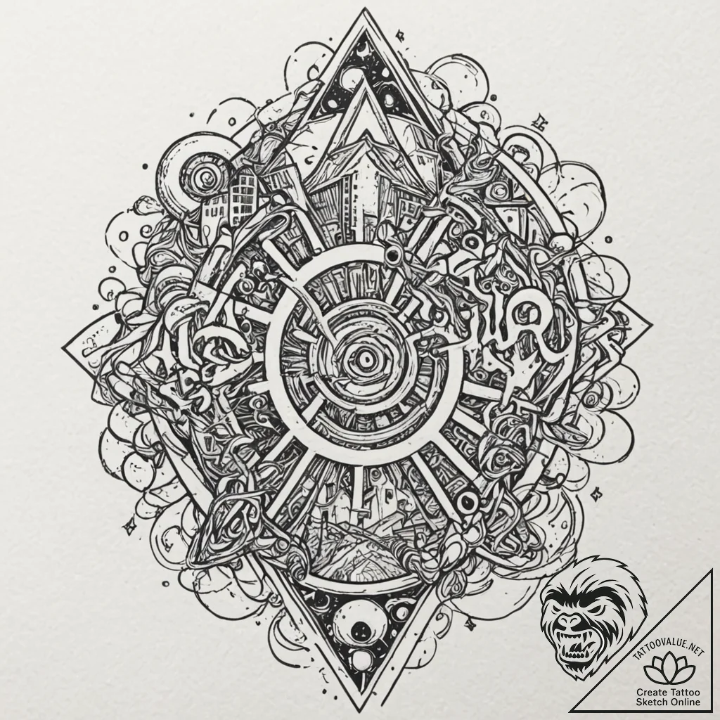 Tattoo sketch the glyph for aquarius (11th ho... - tattoo sketch (№1752958502_0, 19.07.2025 20:55) — tattoovalue.net