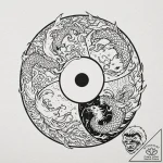 Tattoo sketch a yin and yang symbol with each… – tattoo sketch (№1752959258_0, 19.07.2025 21:07) — tattoovalue.net