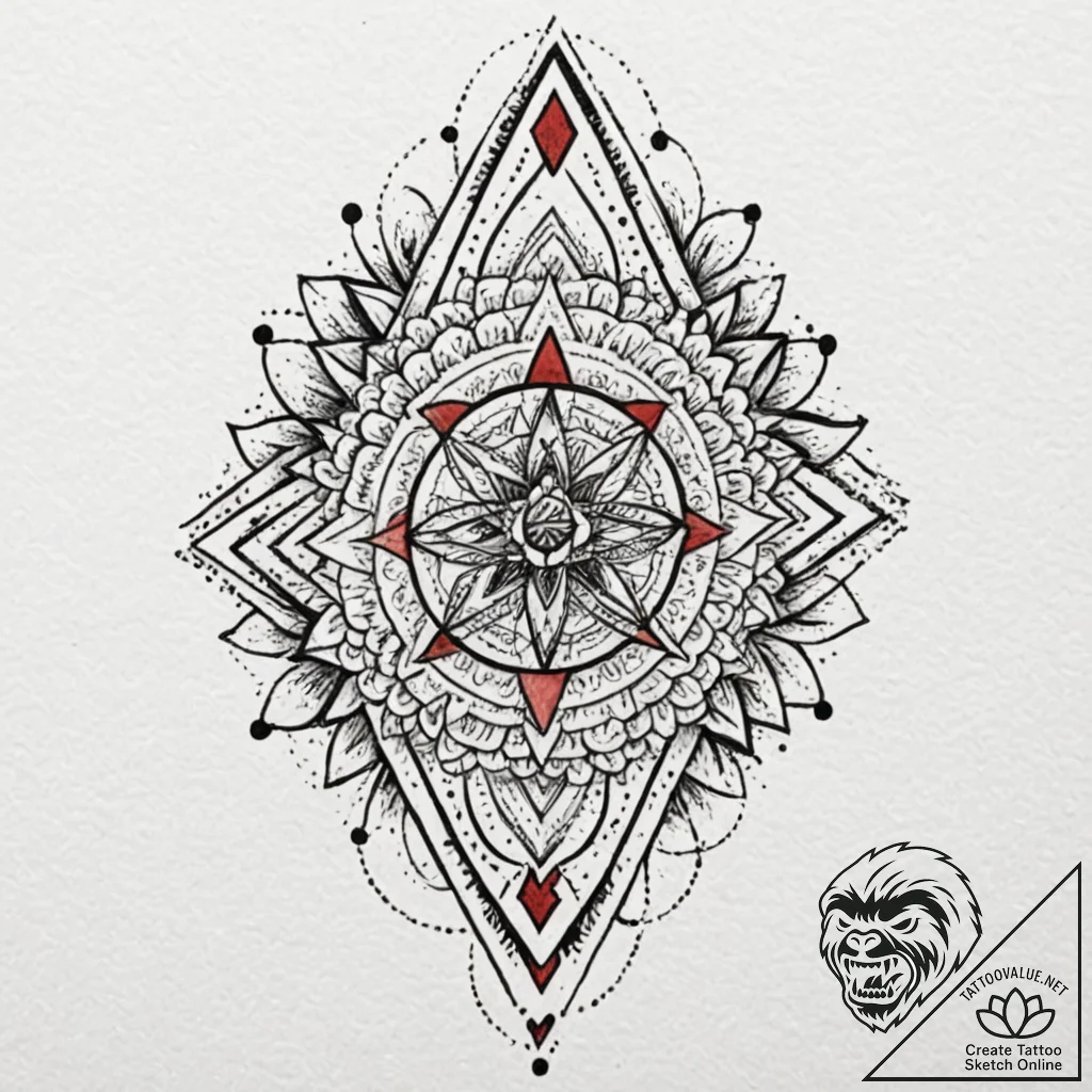 Tattoo sketch an abstract representation of "... - tattoo sketch (№1752961119_0, 19.07.2025 21:38) — tattoovalue.net