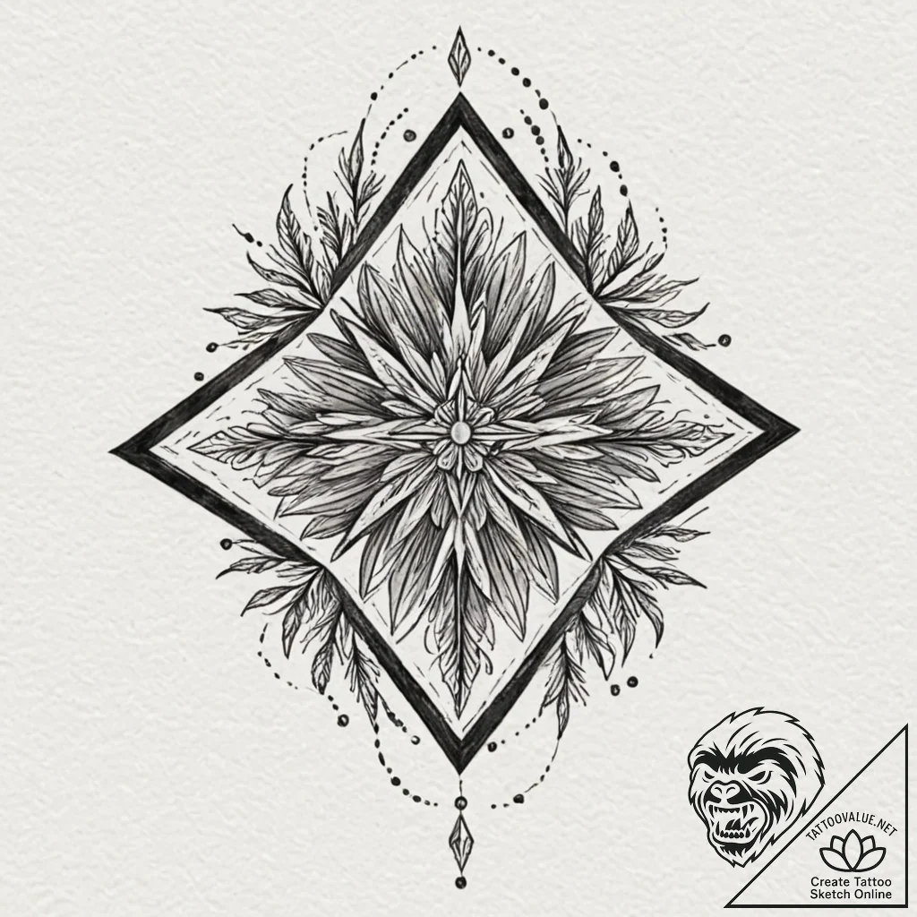 Tattoo design: a stylized representation of w... - tattoo sketch (№1752962048_0, 19.07.2025 21:54) — tattoovalue.net