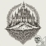 Tattoo design a complex brain or mind represe… – tattoo sketch (№1752962977_0, 19.07.2025 22:09) — tattoovalue.net