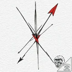 Tattoo sketch a sagittarius arrow, very fine… – tattoo sketch (№1752963568_0, 19.07.2025 22:19) — tattoovalue.net