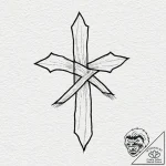 Tattoo design a minimalist symbol of a “mute”… – tattoo sketch (№1752964584_0, 19.07.2025 22:36) — tattoovalue.net