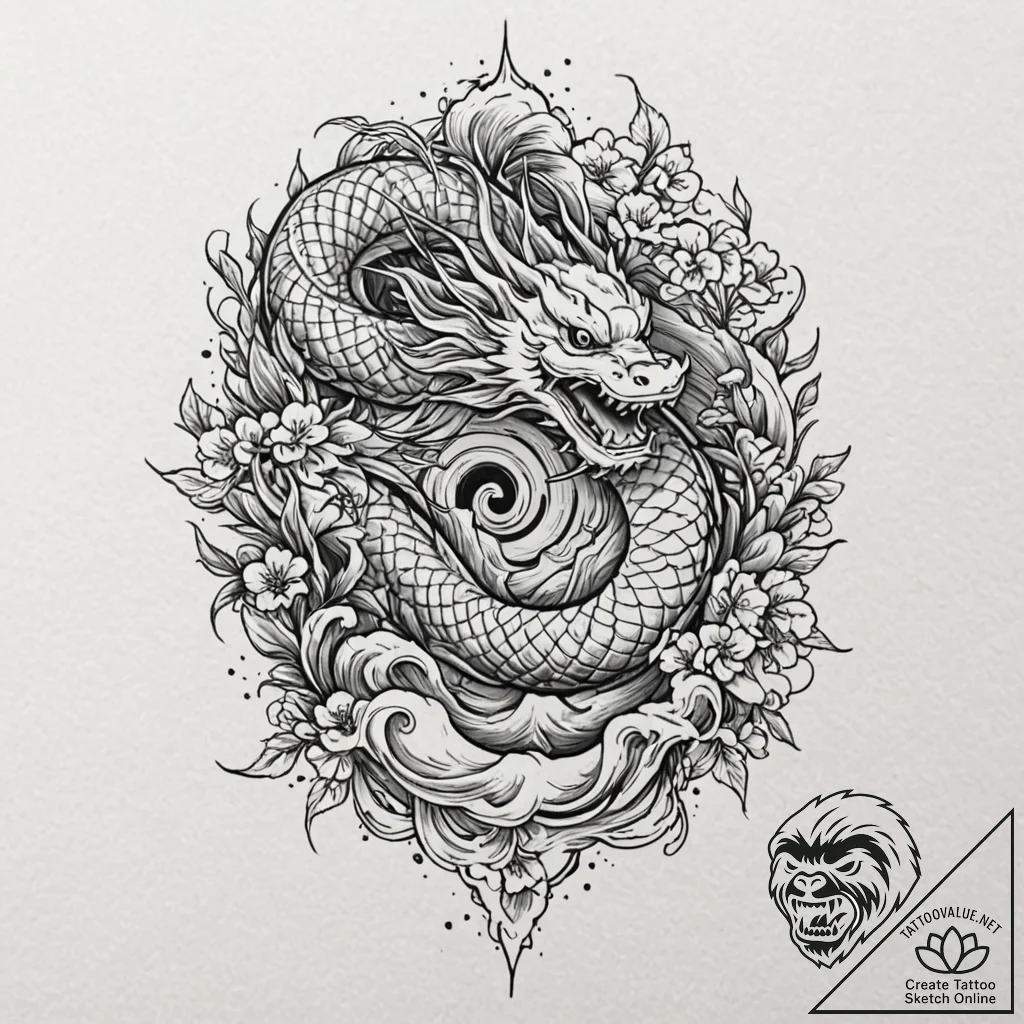 Tattoo sketch a stylized "ironwood" tree, sym... - tattoo sketch (№1752965258_0, 19.07.2025 22:47) — tattoovalue.net
