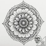 A close-up of a fresh fig, sliced in half., t… – tattoo sketch (№1752965594_0, 19.07.2025 22:53) — tattoovalue.net