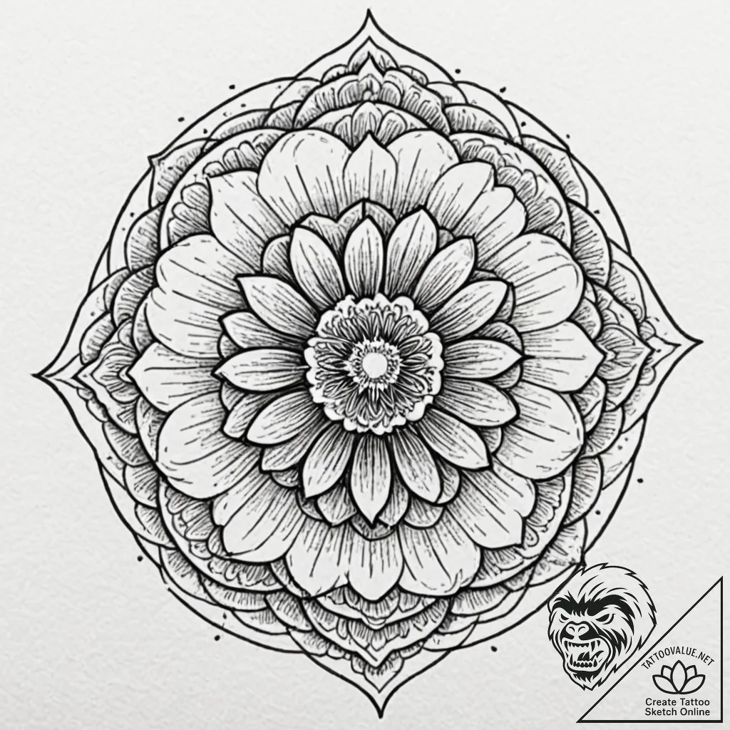 A close-up of a fresh fig, sliced in half., t... - tattoo sketch (№1752965594_0, 19.07.2025 22:53) — tattoovalue.net