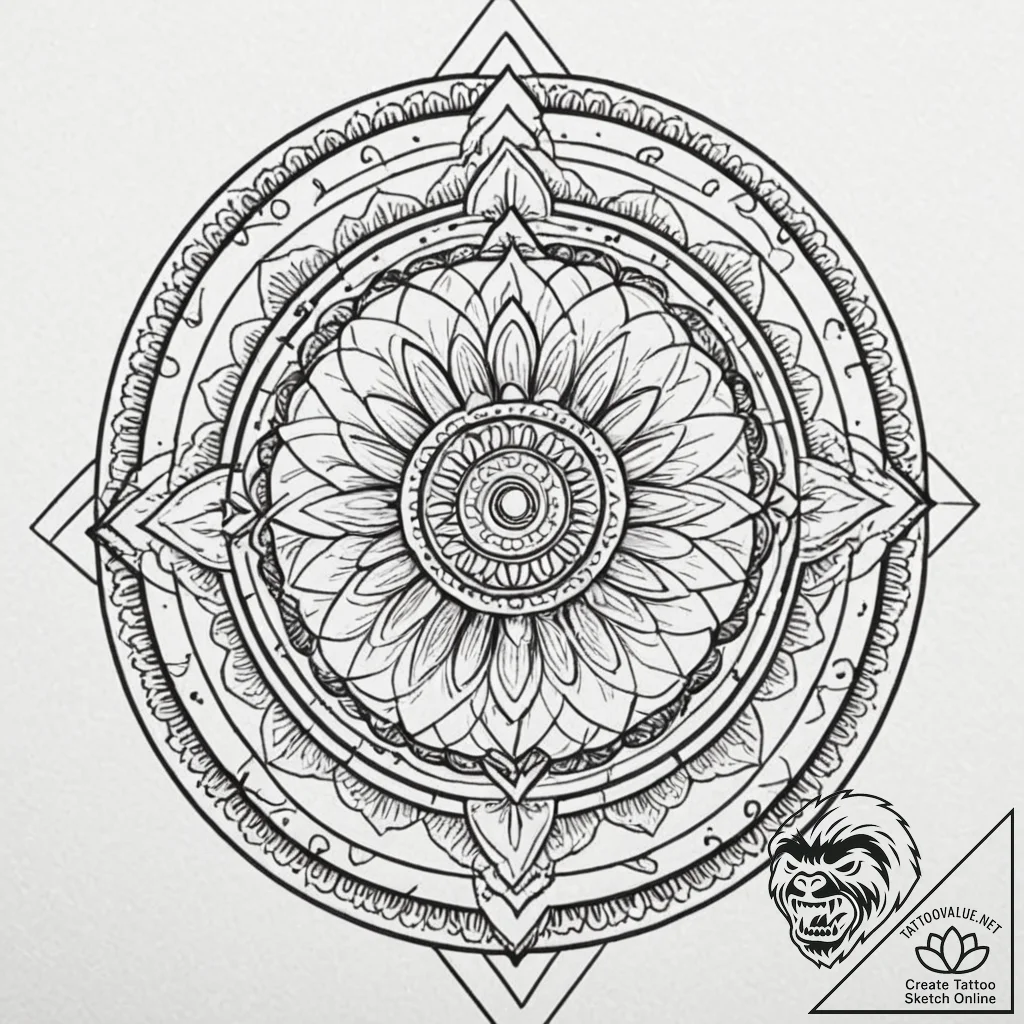 A sterile, modern operating room in a hospita... - tattoo sketch (№1752966270_0, 19.07.2025 23:04) — tattoovalue.net