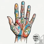 Tattoo sketch a hand with a subtle ‘thread’ w… – tattoo sketch (№1752966690_0, 19.07.2025 23:11) — tattoovalue.net