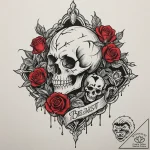 A sketch of the beast from beauty and the bea… – tattoo sketch (№1752967279_0, 19.07.2025 23:21) — tattoovalue.net