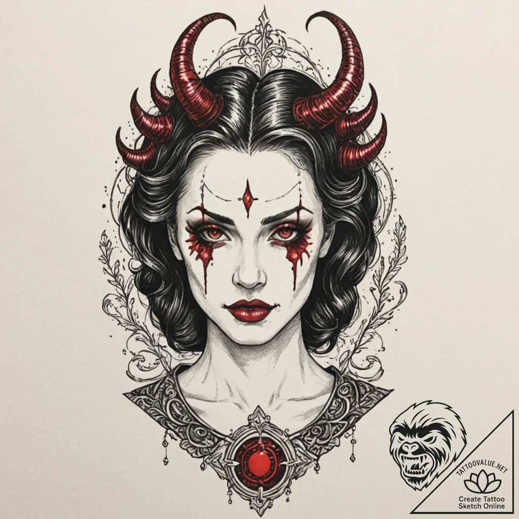 A graphic novel panel of the "red room" from... - tattoo sketch (№1752967446_0, 19.07.2025 23:24) — tattoovalue.net