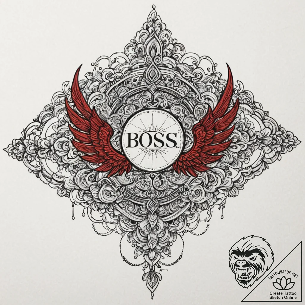 Tattoo design a stylized "boss battle" health... - tattoo sketch (№1752967615_0, 19.07.2025 23:26) — tattoovalue.net