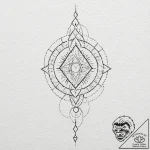 Tattoo design a single feather or leaf that s… – tattoo sketch (№1752968207_0, 19.07.2025 23:36) — tattoovalue.net