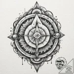 р сѓрѕр° рђр»р°с‚с‹сђсњ (alatyr, center of th… – tattoo sketch (№1752969726_0, 20.07.2025 00:02) — tattoovalue.net