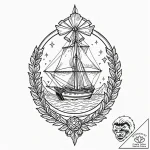 Rowan, ink illustration for tattoo, old schoo… – tattoo sketch (№1752970063_0, 20.07.2025 00:07) — tattoovalue.net