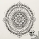 A sketch of the main characters from this is… – tattoo sketch (№1752970906_0, 20.07.2025 00:21) — tattoovalue.net