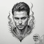 р сѓрѕр° рћсѓрґ (oud, passion, fire, male pow… – tattoo sketch (№1752971751_0, 20.07.2025 00:35) — tattoovalue.net