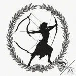 Tattoo sketch a sagittarius archer in action,… – tattoo sketch (№1752972004_0, 20.07.2025 00:40) — tattoovalue.net