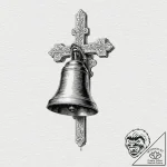 Bell, tattoo sketch design, on a clean white… – tattoo sketch (№1752972088_0, 20.07.2025 00:41) — tattoovalue.net