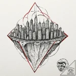 Tattoo design a heads-up display hud overlayi… – tattoo sketch (№1752972593_0, 20.07.2025 00:49) — tattoovalue.net