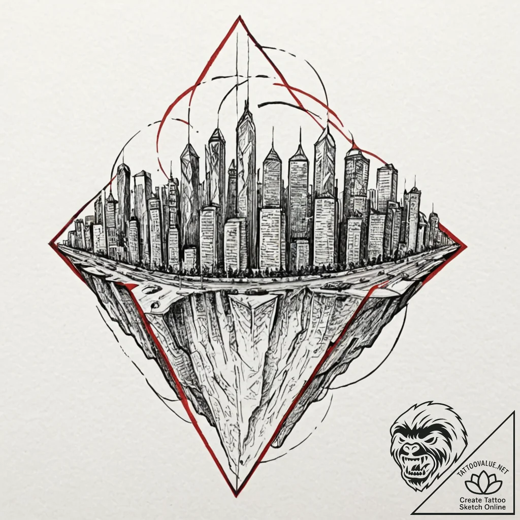 Tattoo design a heads-up display hud overlayi... - tattoo sketch (№1752972593_0, 20.07.2025 00:49) — tattoovalue.net