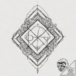 103. tattoo sketch: “opora” rune as part of a… – tattoo sketch (№1752978500_0, 20.07.2025 02:28) — tattoovalue.net