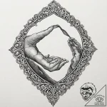 Tattoo design a silhouette of a father figure… – tattoo sketch (№1752978835_0, 20.07.2025 02:33) — tattoovalue.net