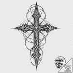 Svarog, artistic tattoo sketch, on a clean wh… – tattoo sketch (№1752979172_0, 20.07.2025 02:39) — tattoovalue.net