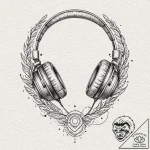Tattoo design a pair of gaming headphones wit… – tattoo sketch (№1752980014_0, 20.07.2025 02:53) — tattoovalue.net