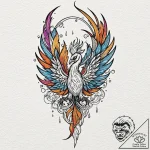 Tattoo design ‘respawn’ with a subtle phoenix… – tattoo sketch (№1752981702_0, 20.07.2025 03:21) — tattoovalue.net