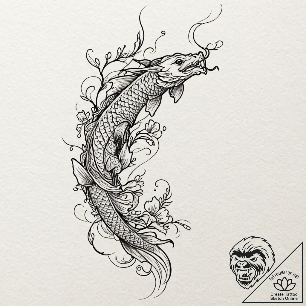 Tattoo design a whisper-thin silhouette of a... - tattoo sketch (№1752982461_0, 20.07.2025 03:34) — tattoovalue.net
