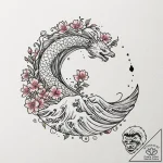 Tattoo design a zodiac glyph appearing as if… – tattoo sketch (№1752983388_0, 20.07.2025 03:49) — tattoovalue.net