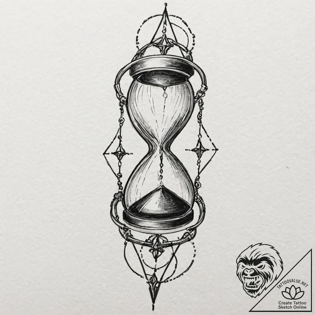 A minimalist tattoo of the black widow hourgl... - tattoo sketch (№1752983475_0, 20.07.2025 03:51) — tattoovalue.net
