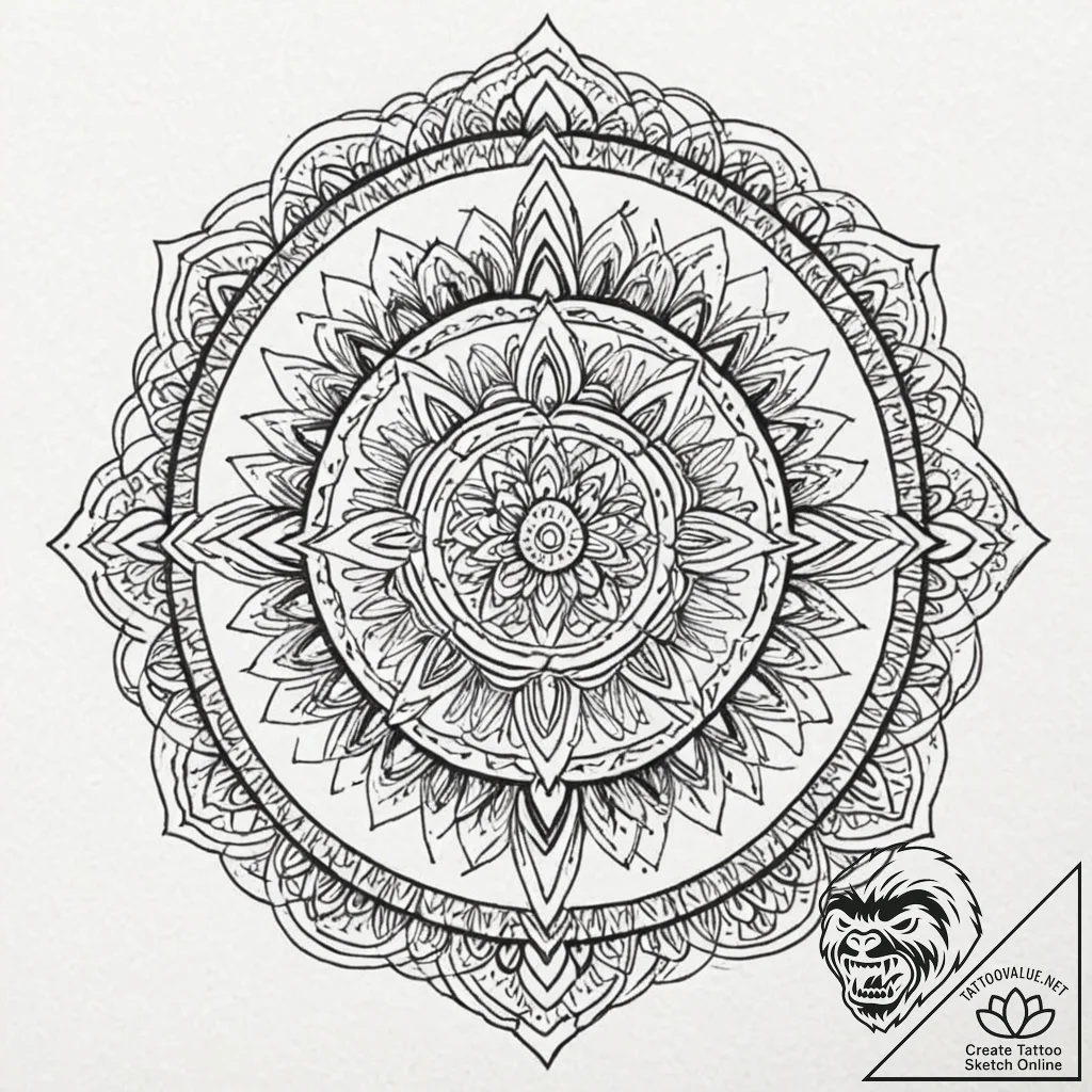 Talisman, tattoo sketch design, geometric tat... - tattoo sketch (№1752983559_0, 20.07.2025 03:52) — tattoovalue.net