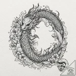 Tattoo design a zodiac symbol with a subtle g… – tattoo sketch (№1752983726_0, 20.07.2025 03:55) — tattoovalue.net